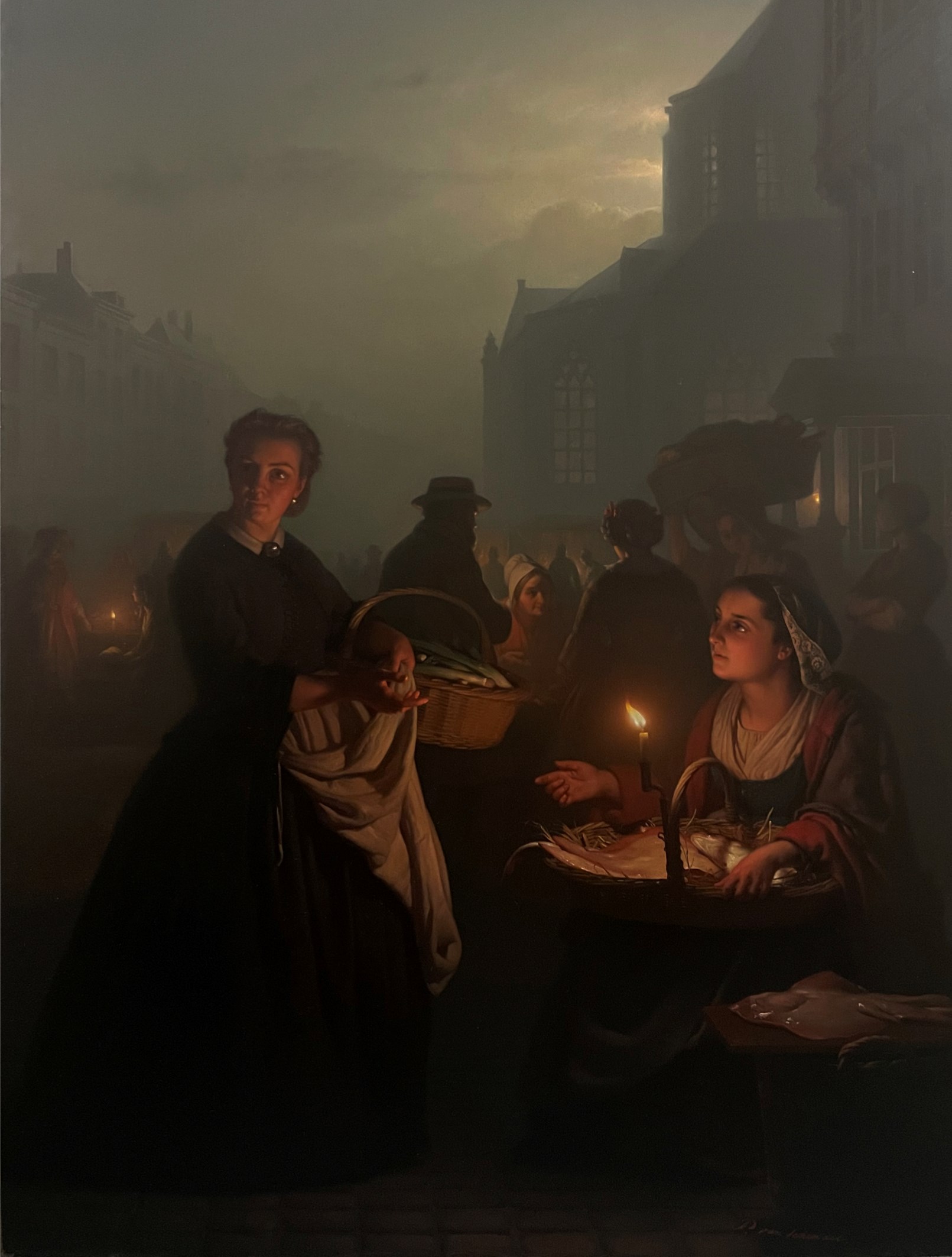 Fish market at the Sint-Jacobskerk